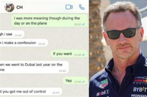 christian horner text messages|Alleged Christian Horner messages and photos。